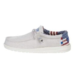 Heydude Men's Wally Off White Patriotic -Heydude Shop 110060184 3