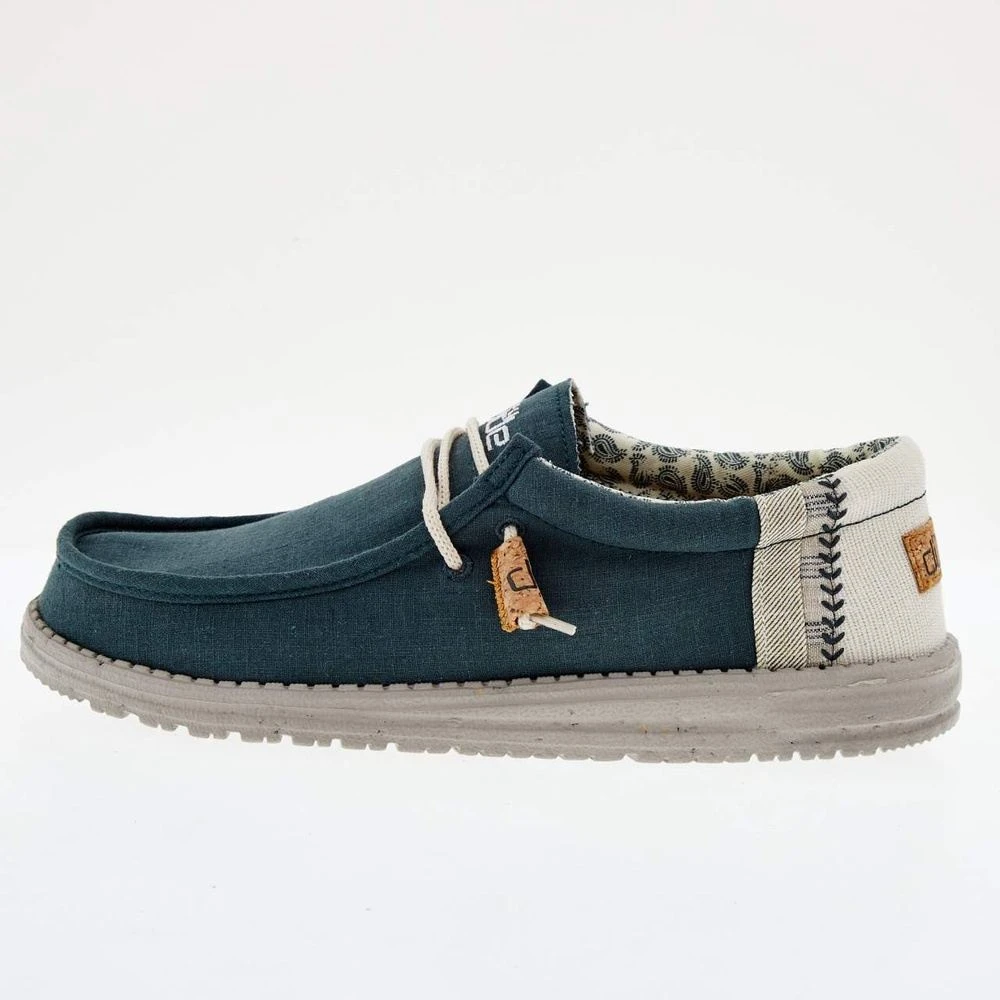 Heydude Men's Hey Dude Wally Line Natural Teal Heydude Men's Hey Dude Wally Line Natural Teal -Heydude Shop 110798357 03