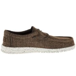 Heydude Men`s Hey Dude Wally Eco Linen Dark Brown -Heydude Shop 112471628 05