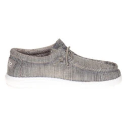 Heydude Youth Hey Dude Walley Linen Stone Casual Shoe 6 Heydude Youth Hey Dude Walley Linen Stone Casual Shoe -Heydude Shop 130130704 4
