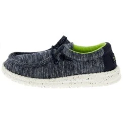 Heydude Kids Hey Dude Wally Stretch Navy Speckle -Heydude Shop 130132778 03