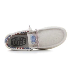 Men's HEYDUDE Wally Patriotic Casual Shoes -Heydude Shop 145832 312474 6