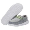 Heydude Youth Hey Dude Stone White Wally Stretch Casual Shoes -Heydude Shop 146149 default l