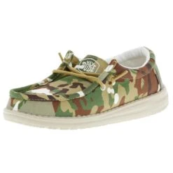 Heydude Youth Hey Dude Wally Ripstop Camo Casual Shoe