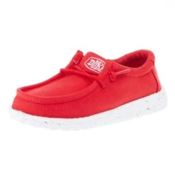 Heydude Wally Youth Slub Canvas Red