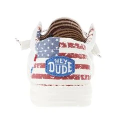 Heydude Men's Hey Dude Wally Patriotic Off White Casual -Heydude Shop 40001 1K1 04