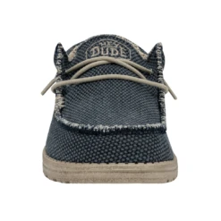 Heydude Hey Dude Men's Wally Braided Blue Night -Heydude Shop 40003 4NM WALLBRAIDED BLUENIGHT RIGHTFRONT