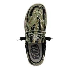 Heydude Hey Dude Men's Wally Ripstop Tiger Stripe Camo 7 Heydude Hey Dude Men's Wally Ripstop Tiger Stripe Camo -Heydude Shop 40004 9CJ WALLYCAMOUFLAGE TIGERSTRIPECAMO LEFTTOP
