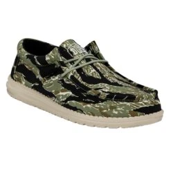 Heydude Hey Dude Men's Wally Ripstop Tiger Stripe Camo 4 Heydude Hey Dude Men's Wally Ripstop Tiger Stripe Camo -Heydude Shop 40004 9CJ WALLYCAMOUFLAGE TIGERSTRIPECAMO RIGHTANGLE
