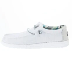 Heydude Men's Hey Dude Wally Sox Triple Needle Star White Casual Shoe -Heydude Shop 40020 1KZ 03