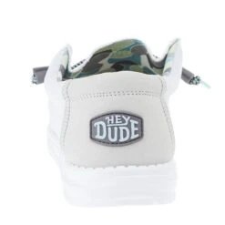 Heydude Men's Hey Dude Wally Sox Triple Needle Star White Casual Shoe -Heydude Shop 40020 1KZ 04
