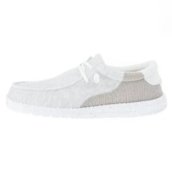 Heydude Men's Hey Dude Wally Stitch Optic White Casual Shoe -Heydude Shop 40021 1K3 03