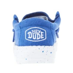 Heydude Toddler Hey Dude Wally Slub True Blue Canvas Casual Shoe -Heydude Shop 40029 428 04
