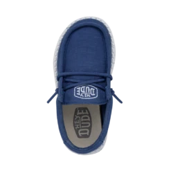 Heydude Hey Dude Wally Toddler Slub Canvas True Blue -Heydude Shop 40029 428 WALLYTODDLERSLUBCANVAS TRUEBLUE LEFTTOP