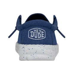 Heydude Hey Dude Wally Toddler Slub Canvas True Blue -Heydude Shop 40029 428 WALLYTODDLERSLUBCANVAS TRUEBLUE RIGHTBACK
