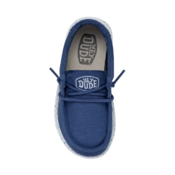Heydude Hey Dude Wally Toddler Slub Canvas True Blue -Heydude Shop 40029 428 WALLYTODDLERSLUBCANVAS TRUEBLUE RIGHTTOP