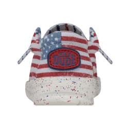 Heydude Hey Dude Wally Toddler Patriotic Stars & Stripes -Heydude Shop 40031 9C8 WALLYTODDLERPATRIOTIC STARSANDSTRIPES LEFTBACK