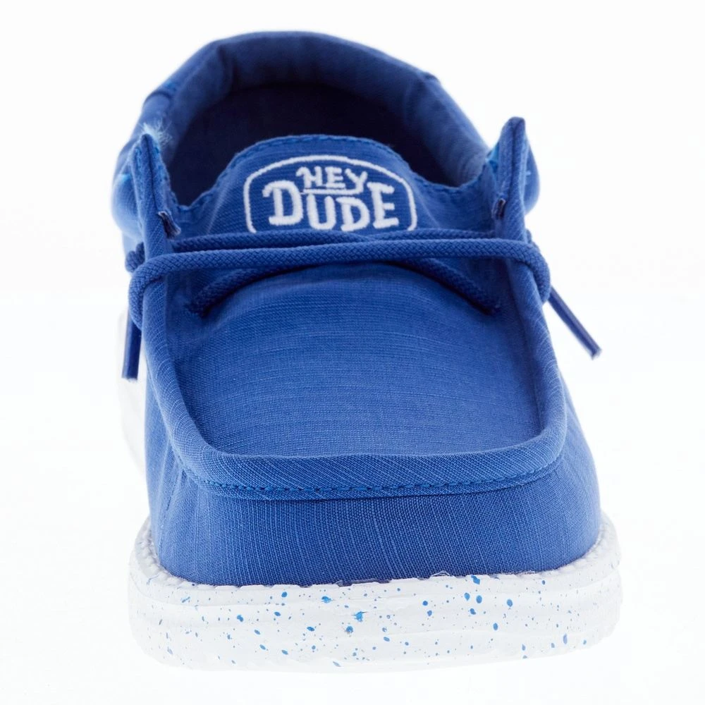 Heydude Youth Hey Dude Wally Slub Navy Canvas Casual Shoe Heydude Youth Hey Dude Wally Slub Navy Canvas Casual Shoe -Heydude Shop 40044 428 02