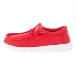 Heydude Wally Youth Slub Canvas Red 4 Heydude Wally Youth Slub Canvas Red -Heydude Shop 40044 610 03