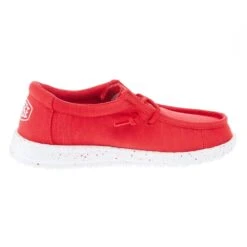 Heydude Wally Youth Slub Canvas Red 6 Heydude Wally Youth Slub Canvas Red -Heydude Shop 40044 610 05