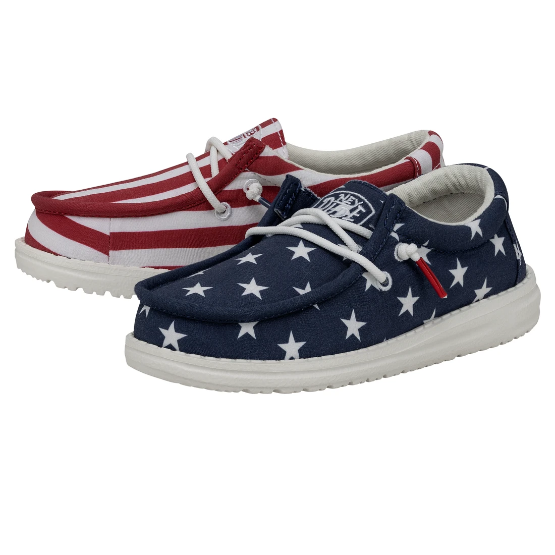 Hey Dude Youth Wally American Flag Heydude Hey Dude Youth Wally American Flag -Heydude Shop 40046 9CW WALLYYOUTHPATRIOTIC AMERICANFLAG PAIRSIDE