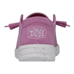 Heydude Hey Dude Wendy Slub Canvas Violet -Heydude Shop 40063 508 WENDYSLUBCANVAS VIOLET LEFTBACK