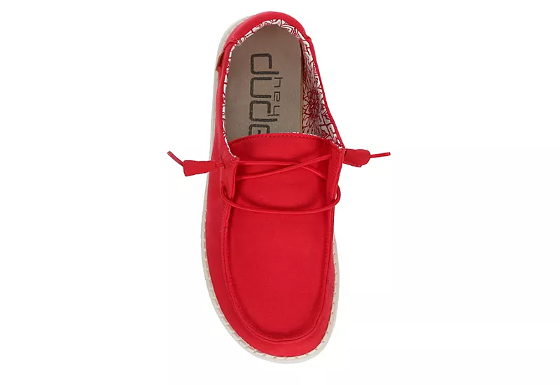 Heydude Womens Wendy Slip On Sneaker - Red Heydude Womens Wendy Slip On Sneaker - Red -Heydude Shop US 01 106161 05