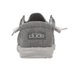 Heydude Hey Dude Men's Wally Ash Crosshatch Shoe -Heydude Shop back 05bef45c e15d 4b54 8ede 800998f79b7f