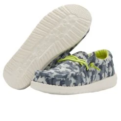 Heydude Hey Dude Children's Wally Blue Camodino Shoes -Heydude Shop heydu 130132675 alt2
